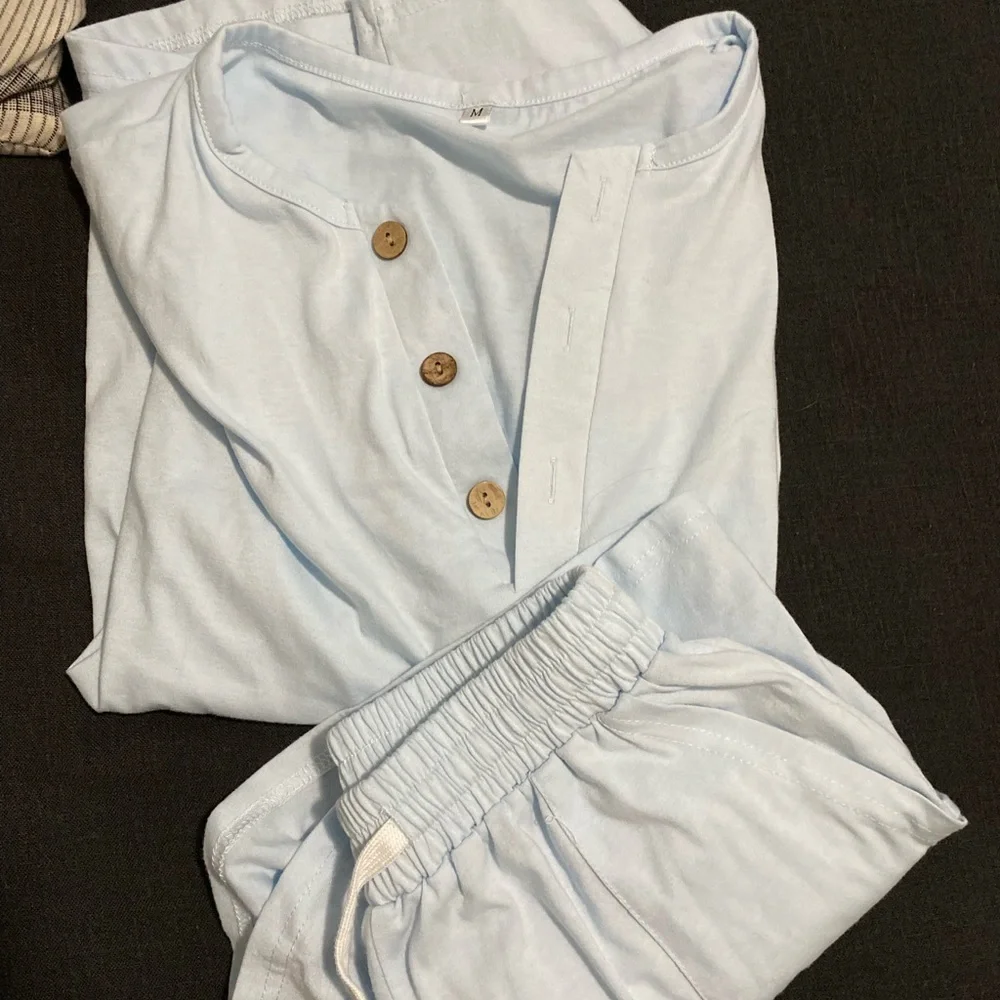 Light blue matching pj set - Picture 1 of 6